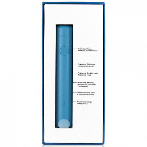 Электрическая звуковая зубная щётка Revyline RL 040 Teens, Blue